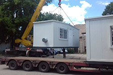 Equipment delivery at site