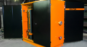 Metal cabinet of the electric evaporator unit