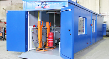 Modular gas cylinder filling unit