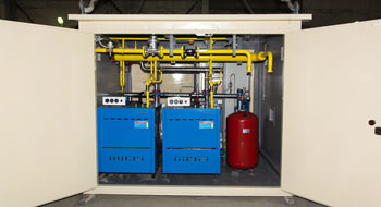 Mini boiler houses up to 200 kW